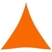vidaXL Solsegel oxfordtyg trekantigt 3x3x3 m orange
