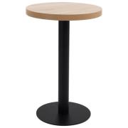 vidaXL Bistrobord ljusbrun 50 cm MDF