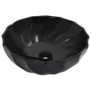vidaXL Handfat 46x17 cm keramik svart
