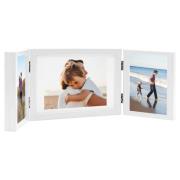 vidaXL Tredelad fotoram vit 28x18 cm+2x(13x18 cm)