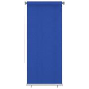 vidaXL Rullgardin utomhus 100 x 230 cm blå HDPE