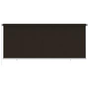 vidaXL Rullgardin utomhus 350x140 cm brun HDPE