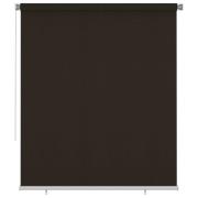 vidaXL Rullgardin utomhus 200x230 cm brun HDPE