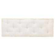 vidaXL Dyna till pallsoffa beige 120x40x7 cm