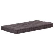 vidaXL Dyna till pallsoffa bomull 120x80x10 cm antracit