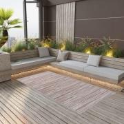 vidaXL Utomhusmatta ARAKIL brun 190x290 cm PP
