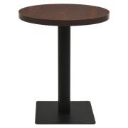 vidaXL Bistrobord mörk ask 80 cm MDF och stål