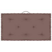 vidaXL Dyna till pallsoffa taupe 73x40x7 cm bomull