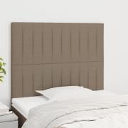 vidaXL Huvudgavlar 2 st taupe 90x5x78/88 cm tyg