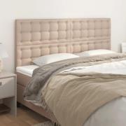 vidaXL Huvudgavel Cappuccino 160x5x118/128 cm konstläder