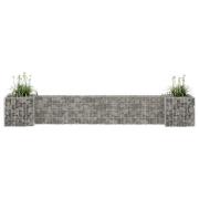 vidaXL Planteringsgabion H-formad stål 260x40x40 cm