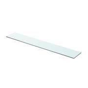 vidaXL Hyllplan glas genomskinlig 80x12 cm