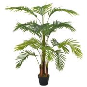 vidaXL Konstväxt Palm med kruka 120 cm grön