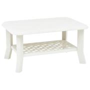 vidaXL Soffbord vit 90x60x46 cm plast