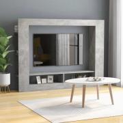 vidaXL Tv-bänk betonggrå 152x22x113 cm konstruerat trä