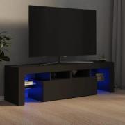 vidaXL Tv-bänk med LED-belysning grå 140x36,5x40 cm