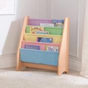 Kidkraft Barnbokhylla pastell och natur 60,96 x 29,85 x 71,12 cm