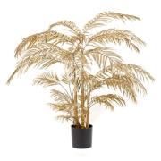 Emerald Konstväxt Areca-palmträd 145 cm guld