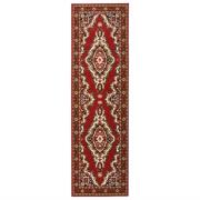 vidaXL Gångmatta röd orientalisk BCF 80x300 cm