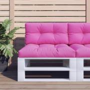 vidaXL Palldyna rosa 70x40x12 cm tyg