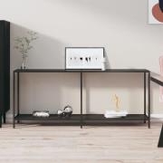 vidaXL Konsolbord svart 180x35x75,5 cm härdat glas