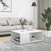 vidaXL Soffbord vit 90x67x33 cm konstruerat trä