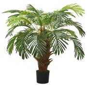 vidaXL Konstväxt kottepalm med kruka 90 cm grön