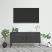 vidaXL Tv-bänk antracit 105x35x50 cm stål