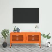 vidaXL Tv-bänk orange 105x35x50 cm stål