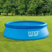 Intex Poolöverdrag solenergi blå 206 cm polyeten