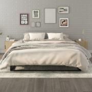 vidaXL Sängbord 2 st sonoma-ek konstruerat trä