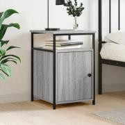 vidaXL Sängbord grå sonoma 40x42x60 cm konstruerat trä