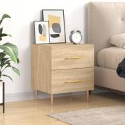 vidaXL Sängbord sonoma-ek 40x35x47,5 cm konstruerat trä