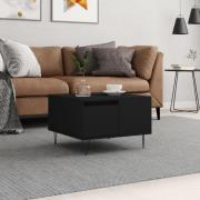 vidaXL Soffbord svart 55x55x36,5 cm konstruerat trä