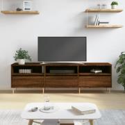 vidaXL Tv-bänk brun ek 150x30x44,5 cm konstruerat trä