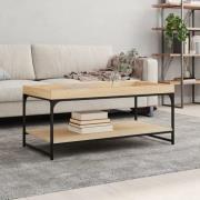 vidaXL Soffbord sonoma-ek 100x49x45 cm konstruerat trä