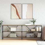 vidaXL Konsolbord sonoma-ek 200x30x75 cm konstruerat trä och järn
