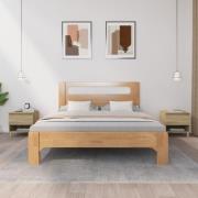 vidaXL Sängbord 2 st sonoma-ek 50x46x50 cm konstruerat trä