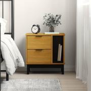 vidaXL Sängskåp FLAM 40x35x50 cm massiv furu