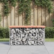 vidaXL Trädgårdsbänk gabion-design 83x31,5x42 cm massivt douglasträ