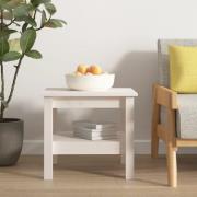 vidaXL Soffbord vit 45x45x40 cm massivt furu