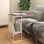 vidaXL Sidobord vit 55x36x59,5 cm konstruerat trä