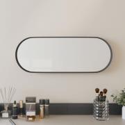 vidaXL Väggmonterad spegel svart 15x40 cm ovan
