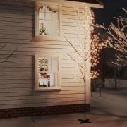 vidaXL Körsbärsträd med LED varmvit 672 lysdioder 400 cm