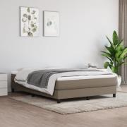 vidaXL Pocketresårmadrass taupe 140x200x20 cm tyg
