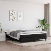 vidaXL Pocketresårmadrass svart 160x200x20 cm tyg