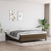 vidaXL Pocketresårmadrass mörkbrun 180x200x20 cm tyg