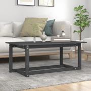 vidaXL Soffbord grå 110x55x45 cm massiv furu