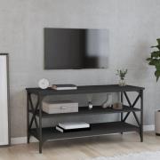 vidaXL Tv-bänk svart 100x40x50 cm konstruerat trä