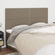 vidaXL Huvudgavlar 4 st taupe 90x5x78/88 cm tyg